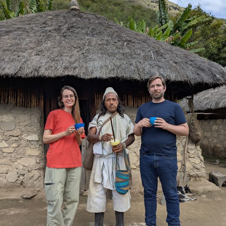 With Arhuaco Mamo in Sogrome
